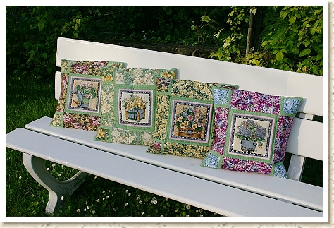 Debbie Mumm Blumentopf Kissenparade