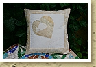 Taufkissen mit Name und Herz