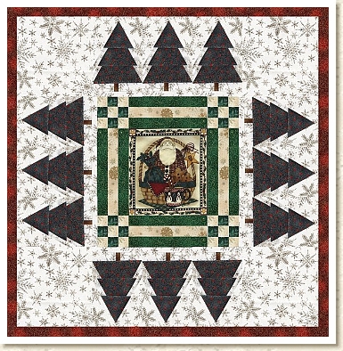 Santa in the woods mini