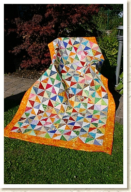 480 Dreiecke - Kunterbunte leuchtende Decke