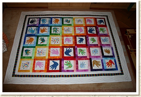 Abschiedsquilt für Kindergärtnerin