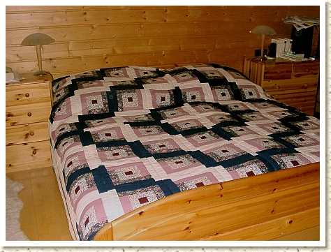 Logcabin - der allererste Quilt